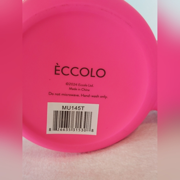 Hot Pink HALLOWEEN Skulls Coffee Tea Mug Creep It Real 16 oz NEW Eccolo - Picture 9 of 13